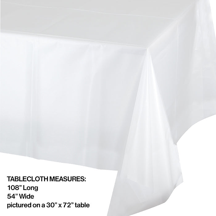 12ct Bulk Clear Plastic Table Covers