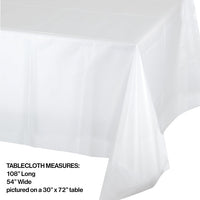 12ct Bulk Clear Plastic Table Covers