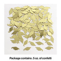 12ct Bulk Gold Mortarboard Graduation Confetti