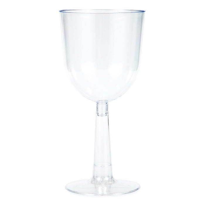 Bulk 48 pc Clear 12 oz Plastic Wine Glasses  - Solid Color Party Tableware by Creative Converting