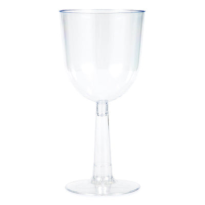 Bulk 48 pc Clear 12 oz Plastic Wine Glasses  - Solid Color Party Tableware by Creative Converting