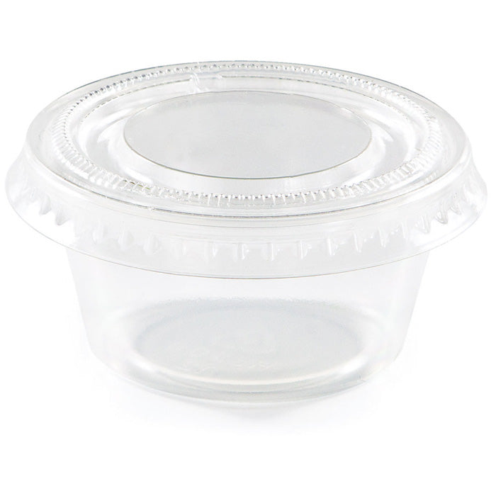 Bulk 288 pc Clear 2 oz Portion Cups with Lids - Solid Color Party Tableware by Creative Converting