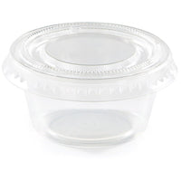 Bulk 288 pc Clear 2 oz Portion Cups with Lids - Solid Color Party Tableware by Creative Converting