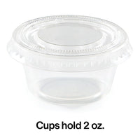 288ct Bulk 2 oz Clear Portion Cups with Lids