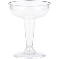 Bulk 54 pc Clear 4 oz Plastic Champagne Coupes  - Solid Color Party Tableware by Creative Converting
