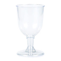 Bulk 72 pc Clear 5 oz Plastic Wine Glasses  - Solid Color Party Tableware by Creative Converting