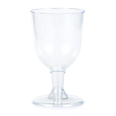 Bulk 72 pc Clear 5 oz Plastic Wine Glasses  - Solid Color Party Tableware by Creative Converting