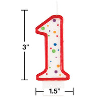 6ct Bulk Polka Dot #1 Candles