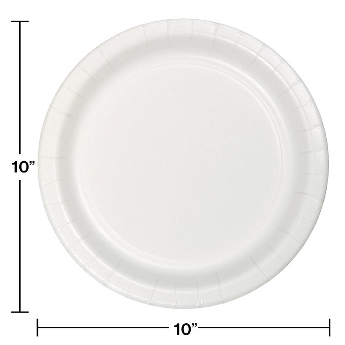 240ct Bulk White Sturdy Style Banquet Plates