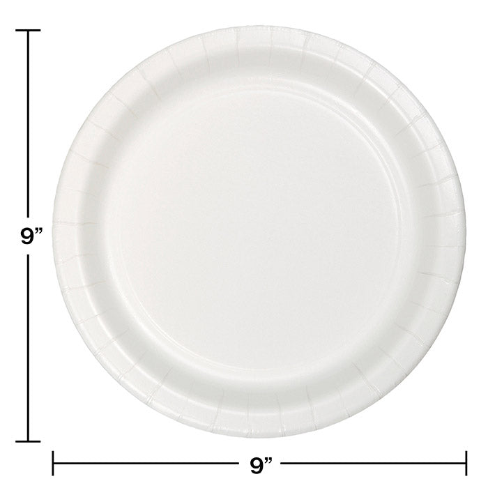 240ct Bulk White Sturdy Style Dinner Plates