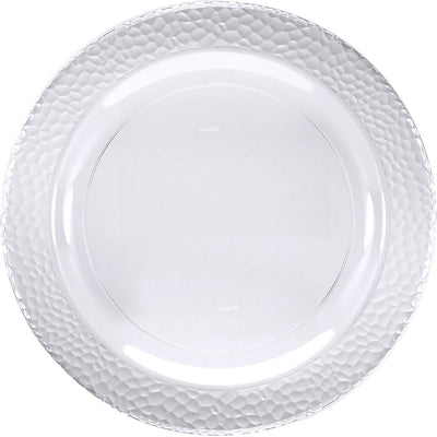 120 pc Bulk Clear Pebble Plastic Dinner Plates - Party Themes by Creative Converting