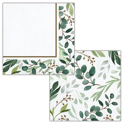 192 pc Bulk Eucalyptus Beverage Napkins - Party Themes by Creative Converting
