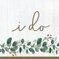 192 pc Bulk Eucalyptus I Do Luncheon Napkins - Party Themes by Creative Converting