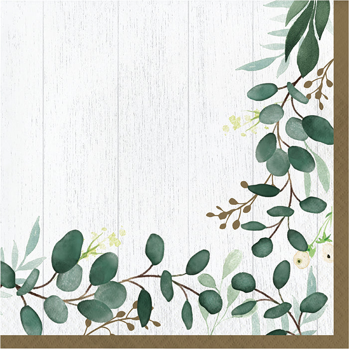 192 pc Bulk Eucalyptus Luncheon Napkins - Party Themes by Creative Converting