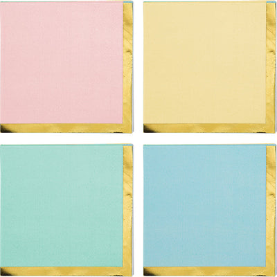 192 pc Bulk Pastel Celebrations Assorted Beverage Napkins - Party Themes by Creative Converting