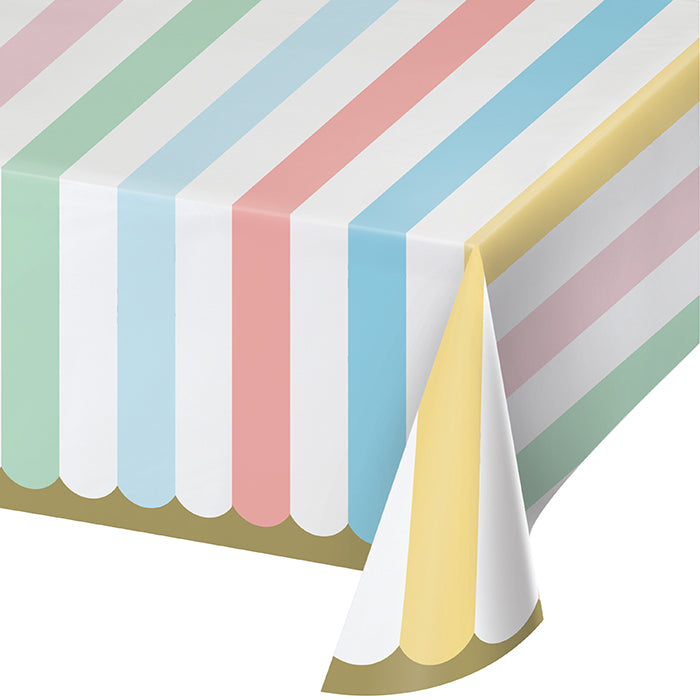 6 pc Bulk Pastel Celebrations Paper Table Covers - Party Themes by Creative Converting