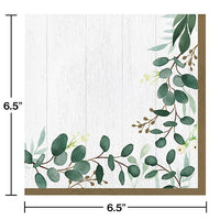 192ct Bulk Eucalyptus Luncheon Napkins