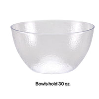12ct Bulk Clear Pebble 30 oz Plastic Bowls