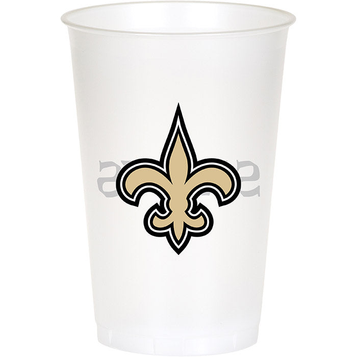 96 pc Bulk New Orleans Saints 20 oz Plastic Cups - Sports Party Supplies by Creative Converting