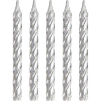288 pc Bulk Silver Birthday Candles - Birthday Party Supplies by Creative Converting