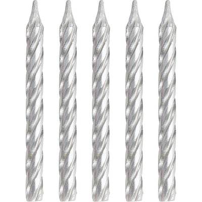 288 pc Bulk Silver Birthday Candles - Birthday Party Supplies by Creative Converting