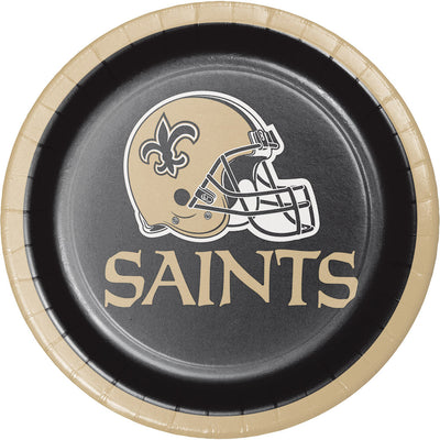 96/Case Bulk New Orleans Saints Dessert Plates