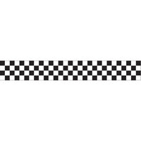 12 pc Bulk Black and White Check Streamer - Sports Party Supplies by Creative Converting