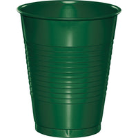Bulk 240 pc Hunter Green 16 oz Plastic Cups - Solid Color Party Tableware by Creative Converting