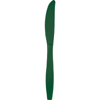 Bulk 288 pc Hunter Green Plastic Knives  - Solid Color Party Tableware by Creative Converting