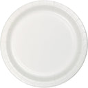 Bulk 96 pc White Value Friendly 8.75 inch Dinner Plates - Solid Color Party Tableware by Creative Converting