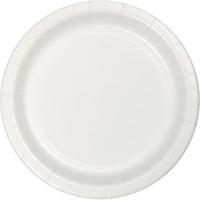 Bulk 96 pc White Value Friendly 8.75 inch Dinner Plates - Solid Color Party Tableware by Creative Converting