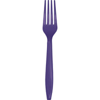 Bulk 288 pc Purple Plastic Forks  - Solid Color Party Tableware by Creative Converting