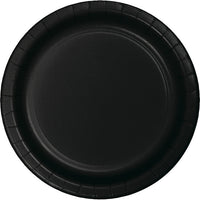 Bulk 900 pc Black Velvet 8.75 inch Dinner Plates - Solid Color Party Tableware by Creative Converting