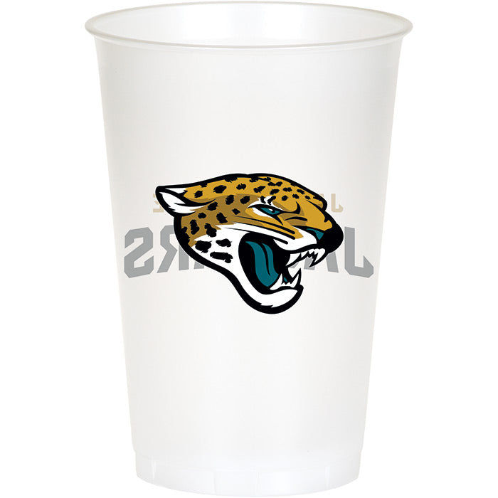 96 pc Bulk Jacksonville Jaguars 20 oz Plastic Cups - Sports Party Supplies by Creative Converting