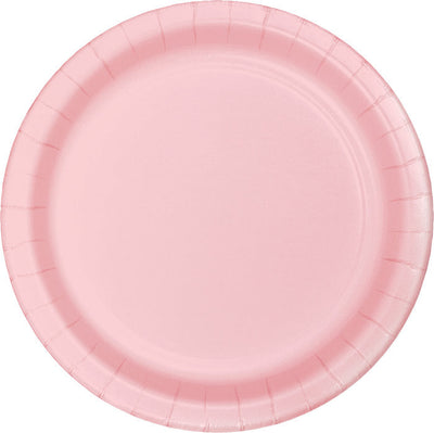 Bulk 240 pc Classic Pink Sturdy Style 8.75 inch Dinner Plates - Solid Color Party Tableware by Creative Converting