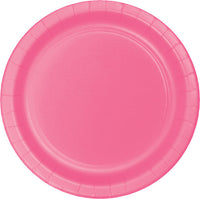 Bulk 240 pc Candy Pink Sturdy Style 8.75 inch Dinner Plates - Solid Color Party Tableware by Creative Converting