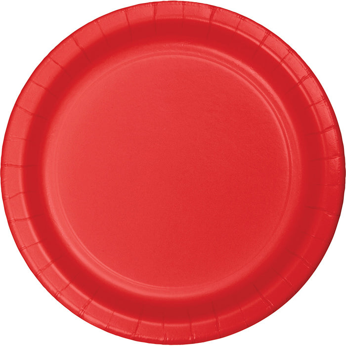 Bulk 900 pc Classic Red 8.75 inch Dinner Plates - Solid Color Party Tableware by Creative Converting