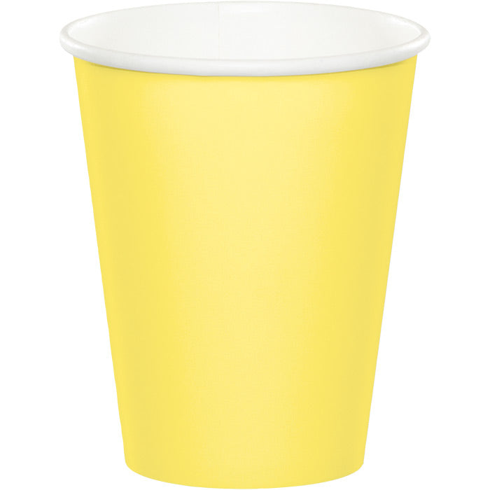 Bulk 240 pc Mimosa 9 oz Hot & Cold Cups - Solid Color Party Tableware by Creative Converting