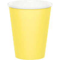 Bulk 240 pc Mimosa 9 oz Hot & Cold Cups - Solid Color Party Tableware by Creative Converting