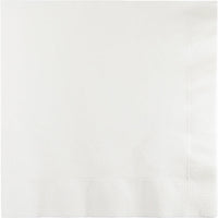 Bulk 250 pc White Dinner Napkins 3 Ply  - Solid Color Party Tableware by Creative Converting