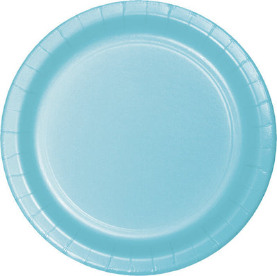 Bulk 240 pc Pastel Blue Sturdy Style 8.75 inch 8.75 inch Dinner Plates - Solid Color Party Tableware by Creative Converting