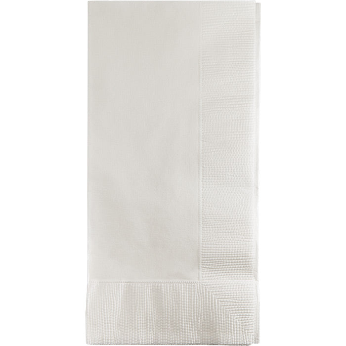 Bulk 600 pc White 2 Ply Dinner Napkins  - Solid Color Party Tableware by Creative Converting