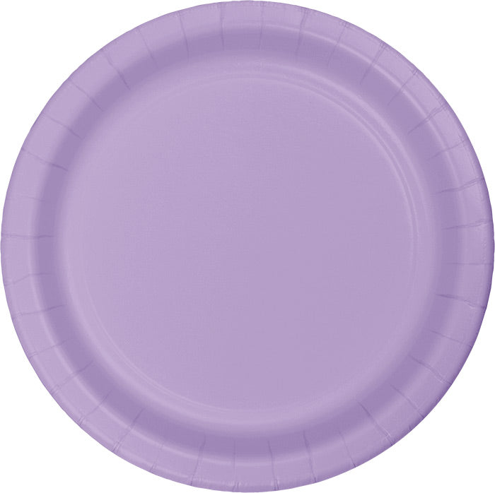 Bulk 240 pc Luscious Lavender Sturdy Style 8.75 inch Dinner Plates - Solid Color Party Tableware by Creative Converting
