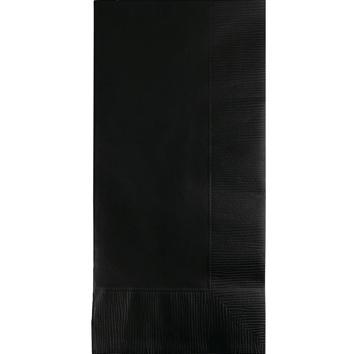 Bulk 600 pc Black Velvet 2 Ply Dinner Napkins  - Solid Color Party Tableware by Creative Converting