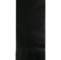 Bulk 600 pc Black Velvet 2 Ply Dinner Napkins  - Solid Color Party Tableware by Creative Converting