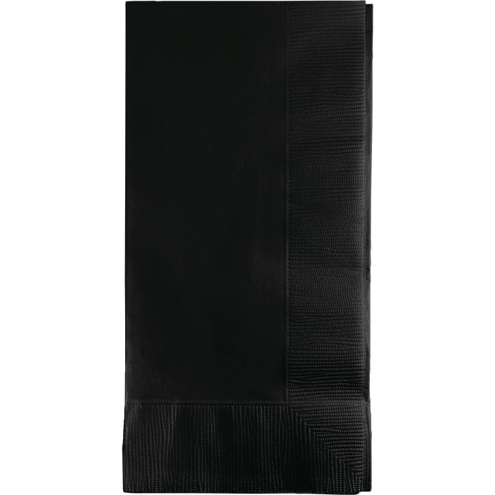 Bulk 600 pc Black Velvet 2 Ply Dinner Napkins  - Solid Color Party Tableware by Creative Converting