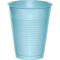 Bulk 240 pc Pastel Blue 16 oz Plastic Cups - Solid Color Party Tableware by Creative Converting