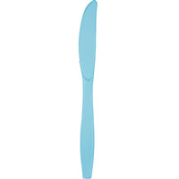 Bulk 288 pc Pastel Blue Plastic Knives  - Solid Color Party Tableware by Creative Converting