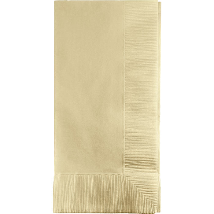 Bulk 600 pc Ivory 2 Ply Dinner Napkins  - Solid Color Party Tableware by Creative Converting