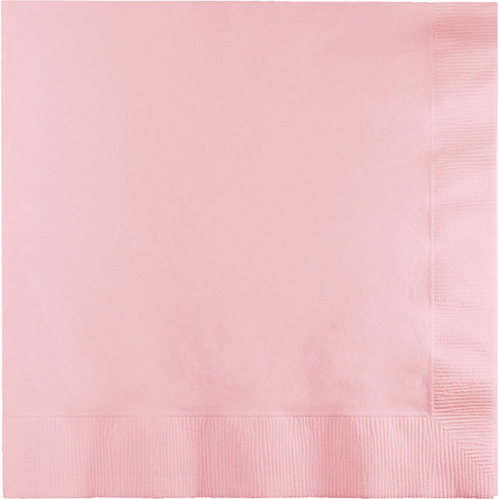 Bulk 250 pc Classic Pink Dinner Napkins 3 Ply  - Solid Color Party Tableware by Creative Converting